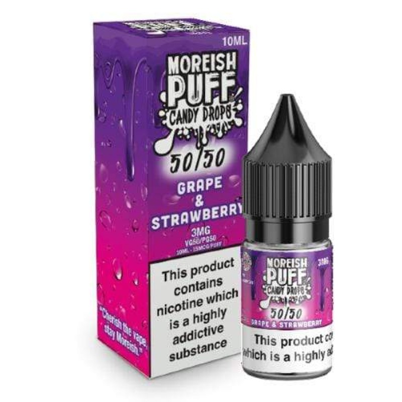 Moreish Puff 50/50 Candy Drops Grape & Strawberry UK