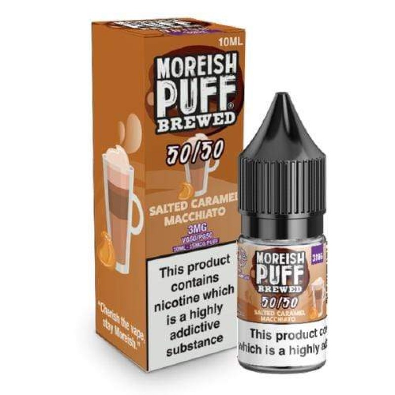 Moreish Puff 50/50 Brewed Salted Caramel Macchiato UK