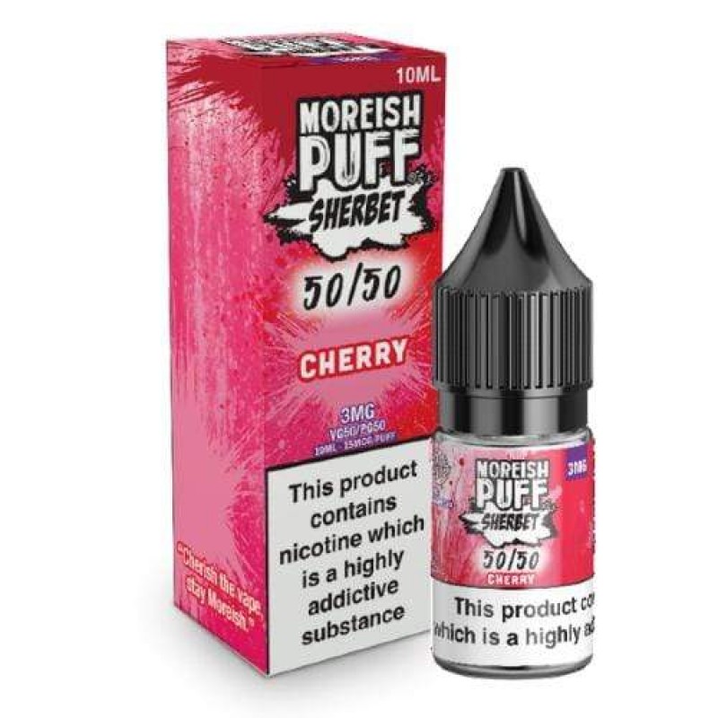 Moreish Puff 50/50 Sherbet Cherry UK