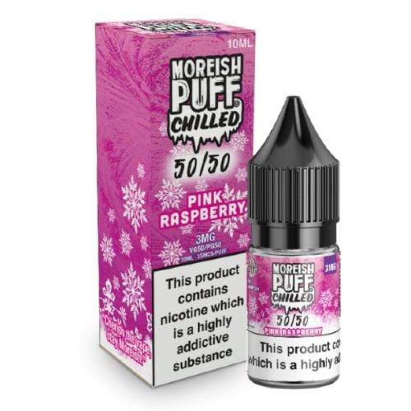 Moreish Puff 50/50 Chilled Pink Raspberry UK