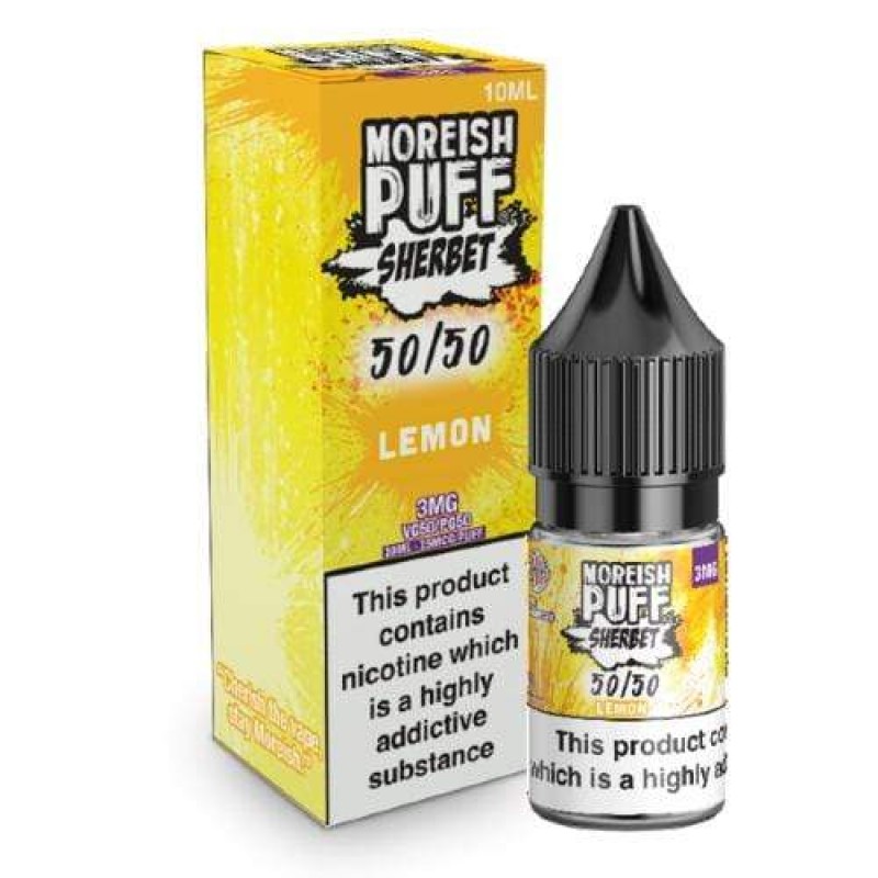 Moreish Puff 50/50 Sherbet Lemon UK