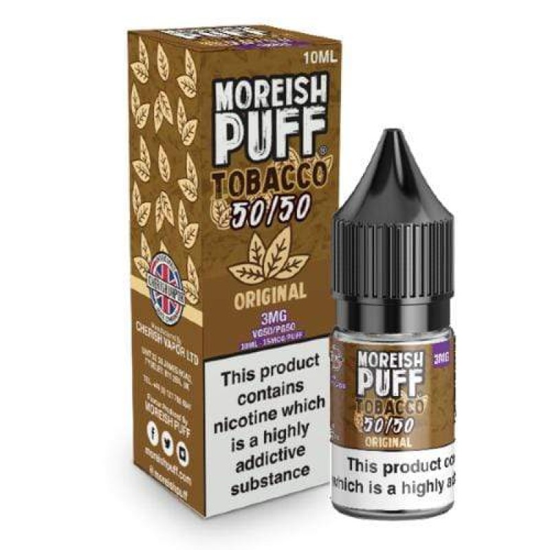 Moreish Puff 50/50 Tobacco Original UK