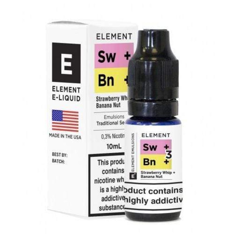 Element 50/50 Emulsions Strawberry Whip & Banana Nut UK