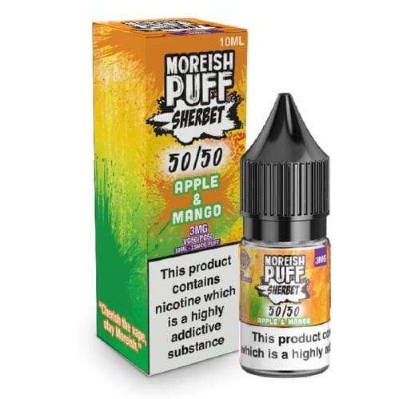 Moreish Puff 50/50 Sherbet Apple & Mango UK