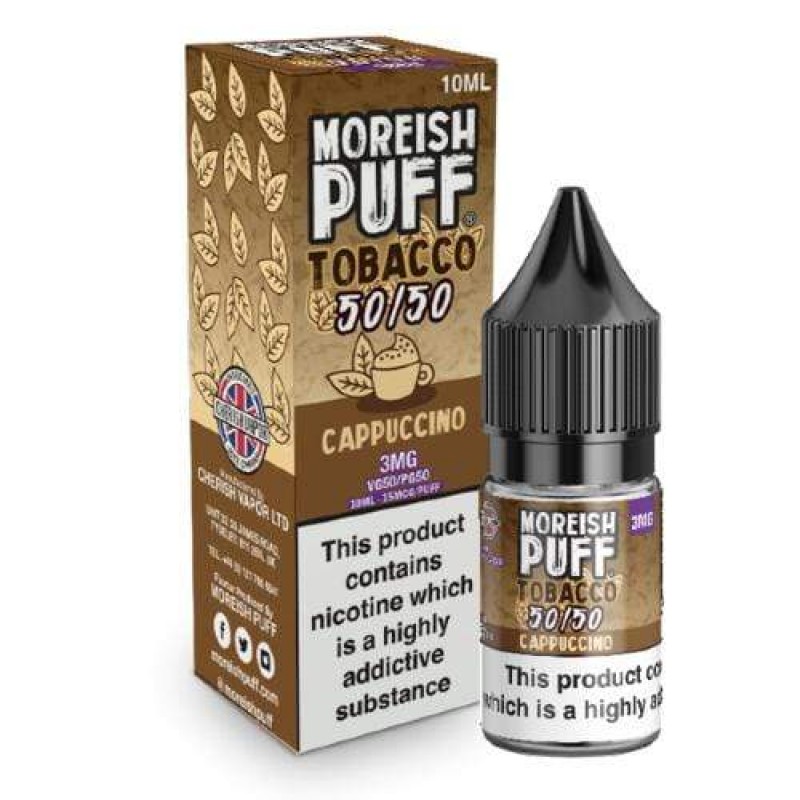 Moreish Puff 50/50 Tobacco Cappuccino UK