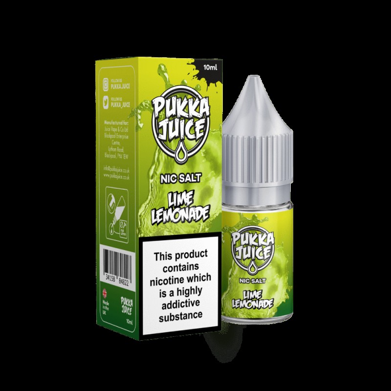 Pukka Juice Lime Lemonade Nic Salt UK