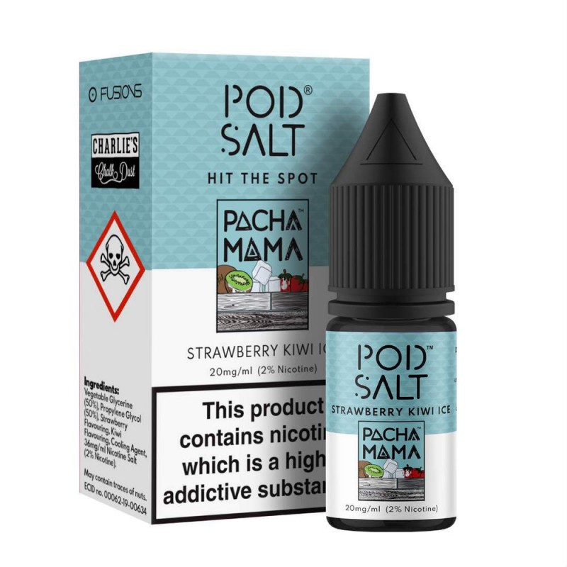 Pod Salt Fusions Pacha Mama Strawberry Kiwi Ice Ni...