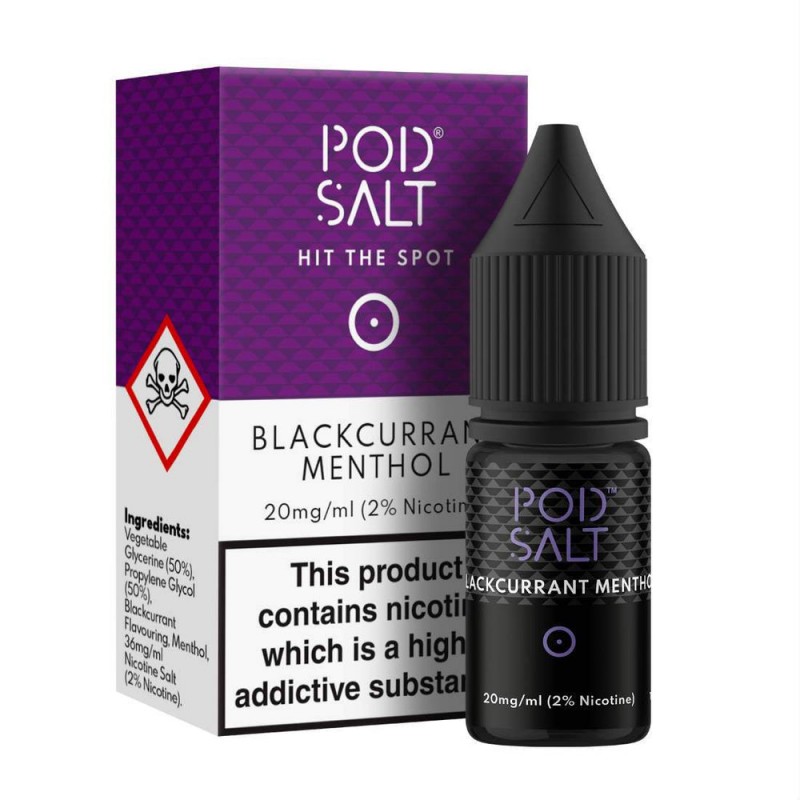 Pod Salt Blackcurrant Menthol Nic Salt UK