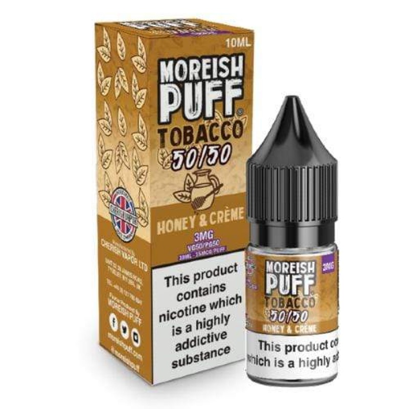 Moreish Puff 50/50 Tobacco Honey & Creme UK