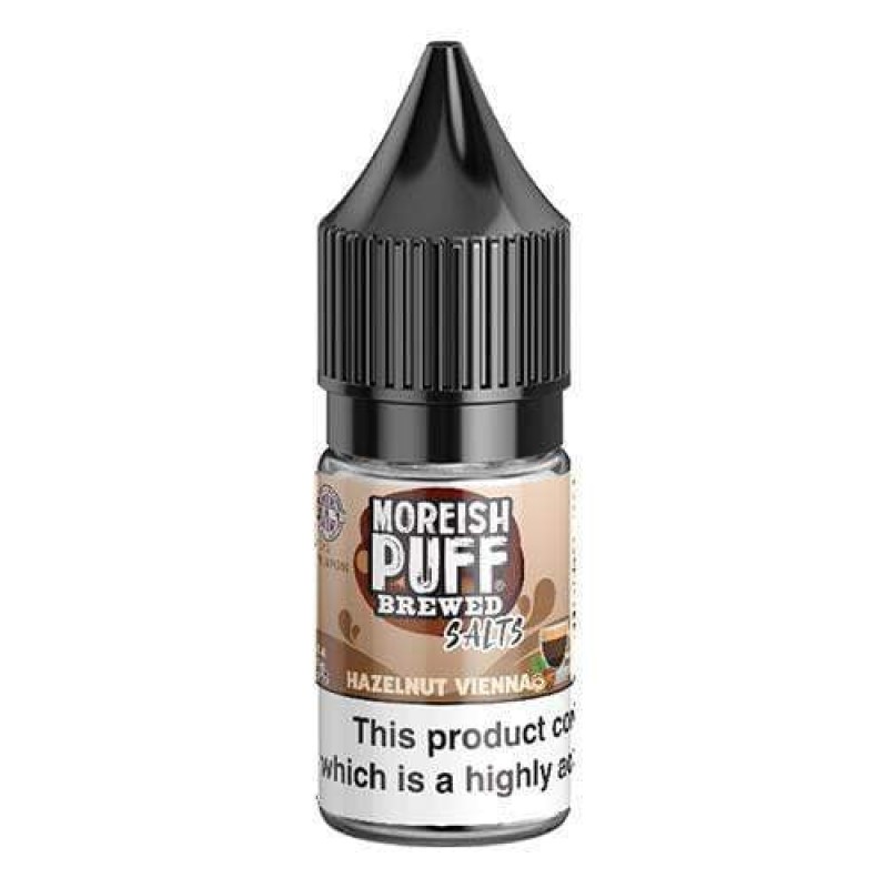 Moreish Puff Brewed Hazelnut Vienna Nic Salt UK