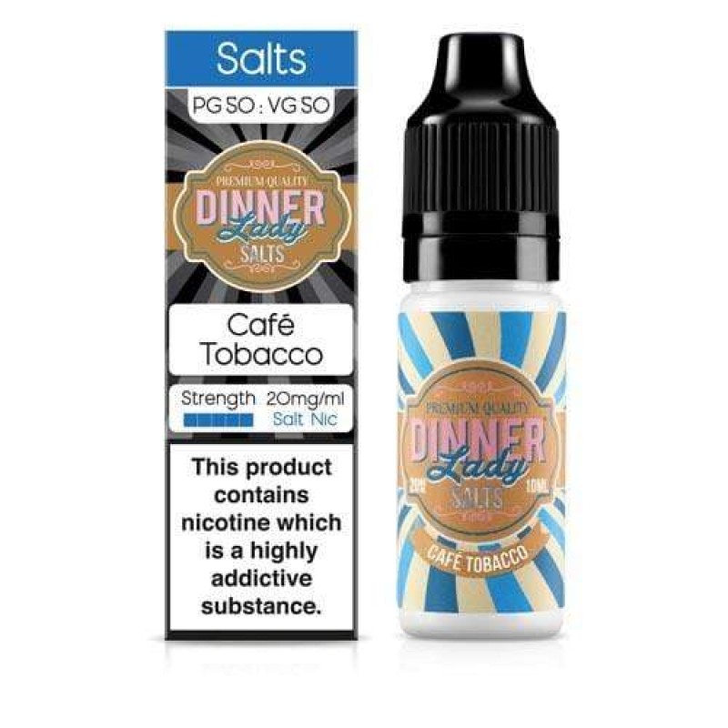 Dinner Lady Cafe Tobacco Nic Salt UK