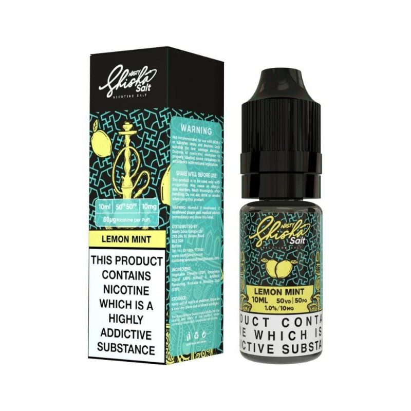 Nasty Juice Nasty Salt Shisha Lemon Mint UK