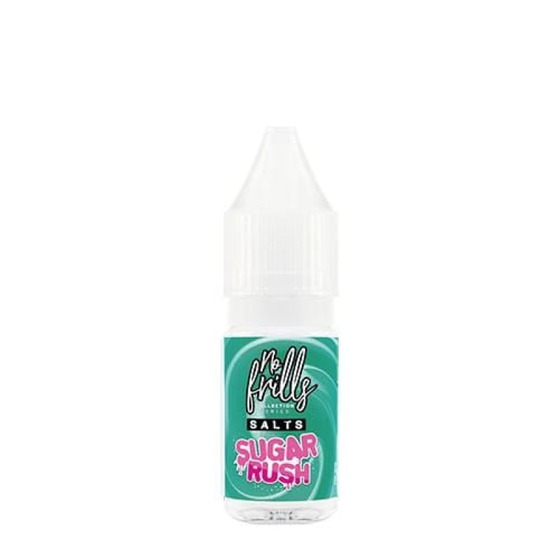 No Frills Sugar Rush Spearmint Chew Nic Salt UK