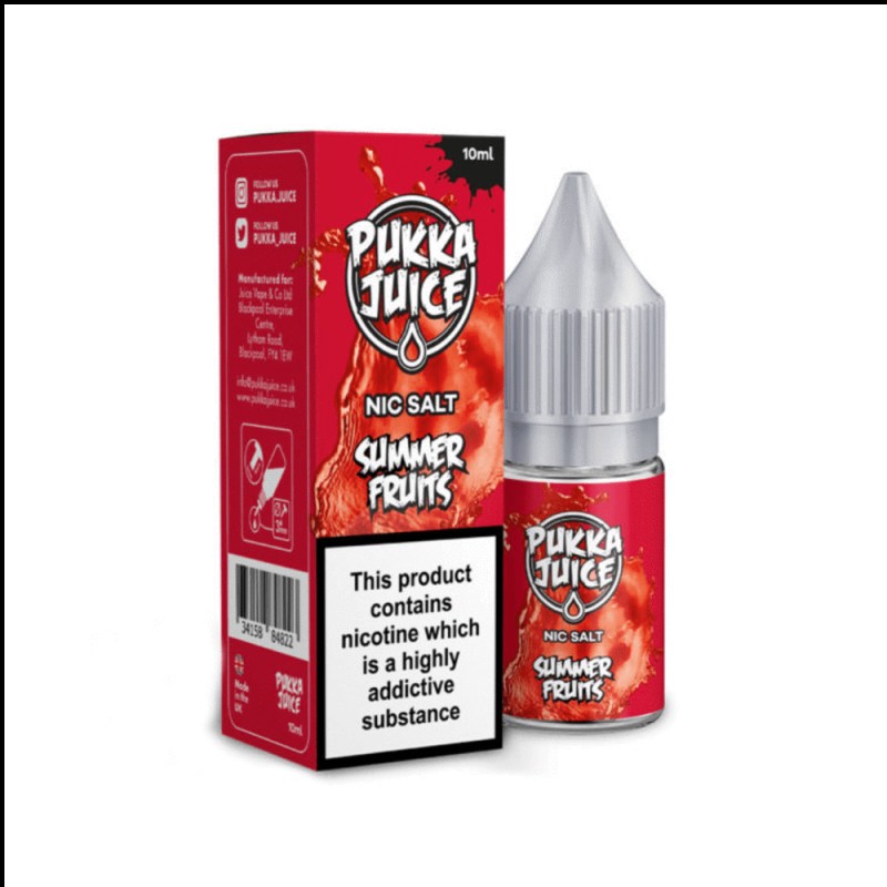 Pukka Juice Summer Fruits Nic Salt UK