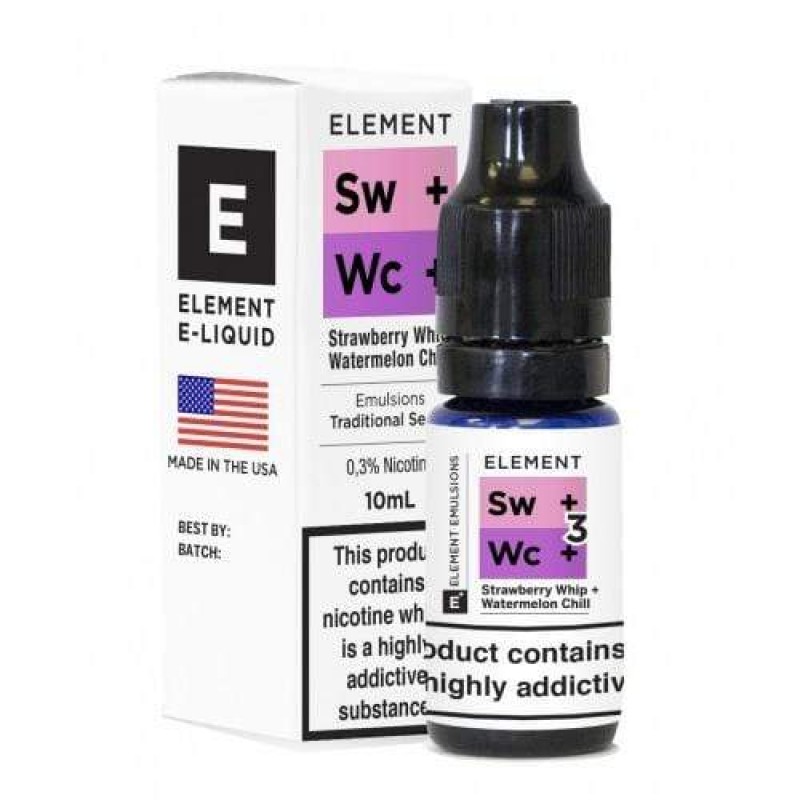 Element 50/50 Emulsions Strawberry Whip & Watermelon Chill UK