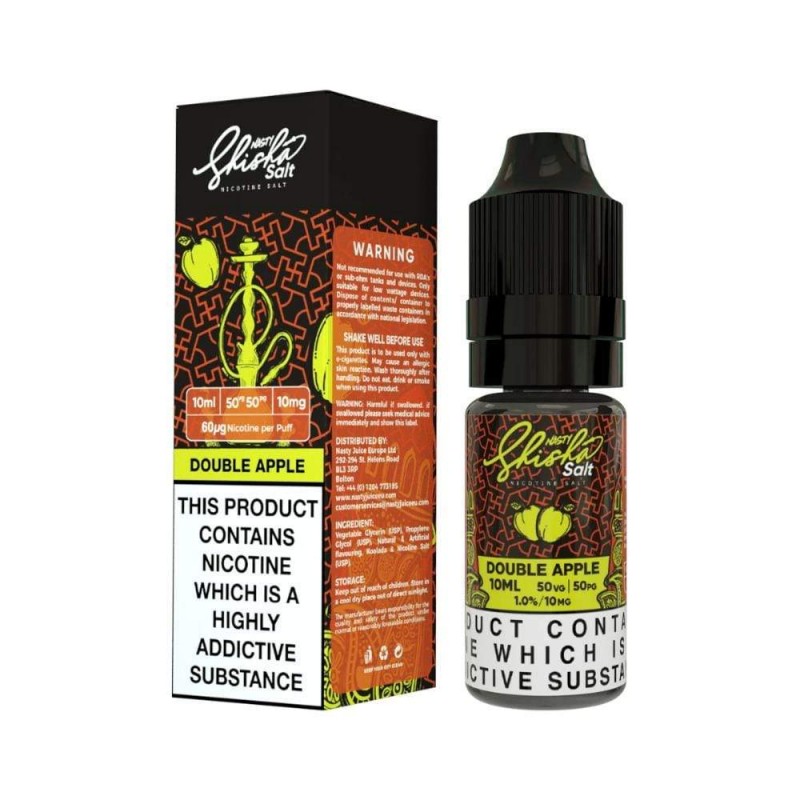 Nasty Juice Nasty Salt Shisha Double Apple UK