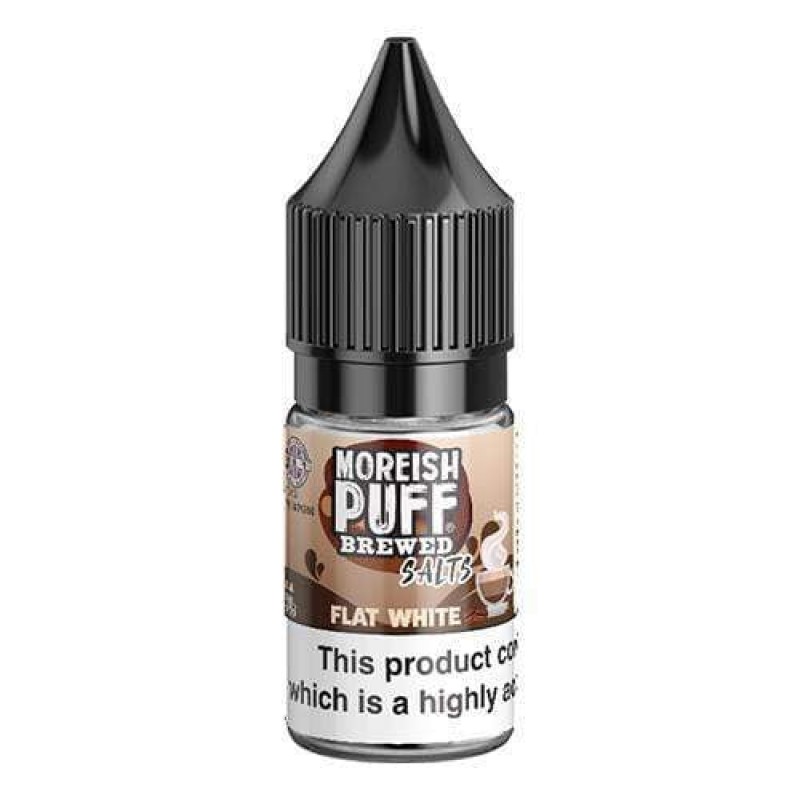 Moreish Puff Brewed Flat White Nic Salt UK