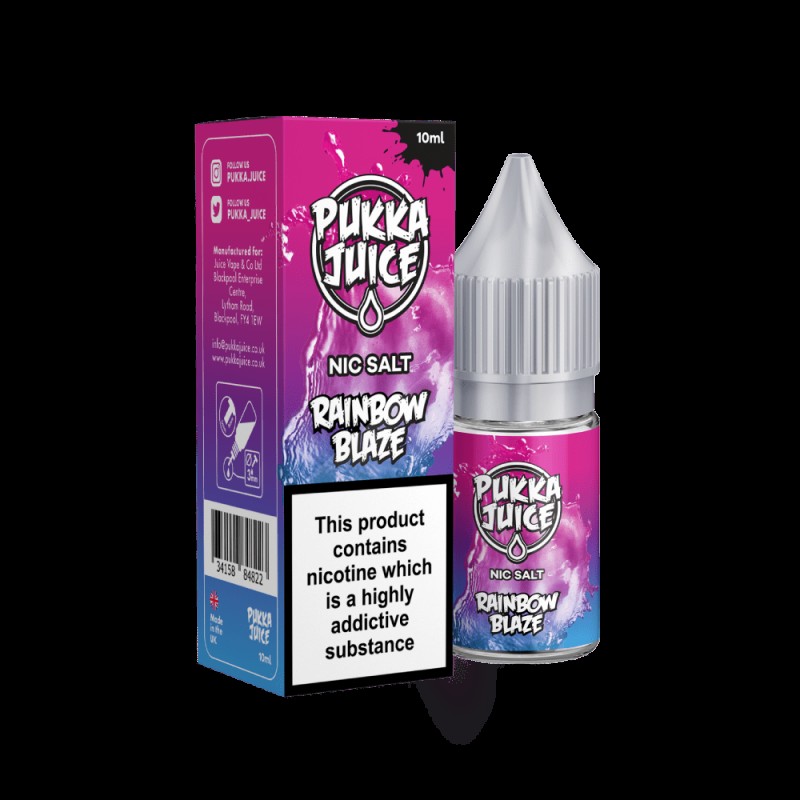 Pukka Juice Rainbow Blaze Nic Salt UK