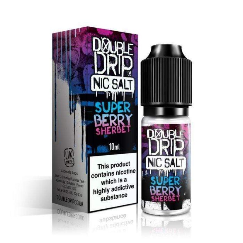 Double Drip Super Berry Sherbet Nic Salt UK