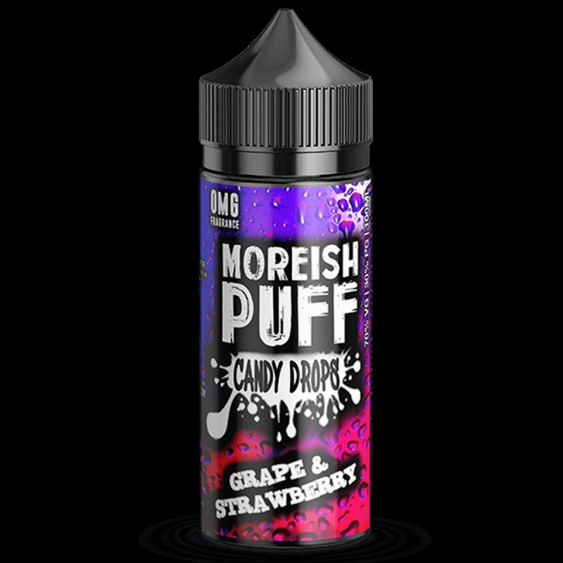 Moreish Puff Candy Drops Grape & Strawberry UK